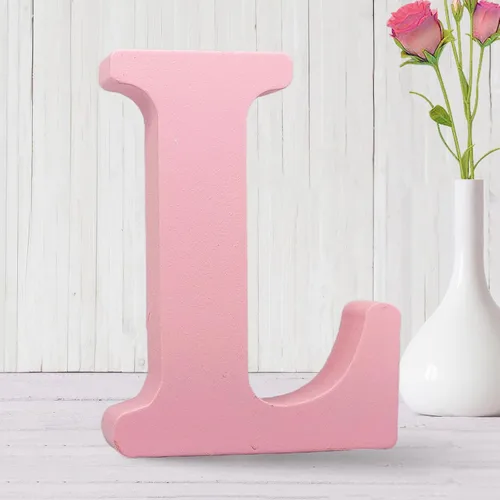Miniatura 13 de AOCEAN Letras de madera rosa de 6 pulgadas sin terminar Letras de madera para pared MAGA Letras de madera decorativas de pie Tablero de letras