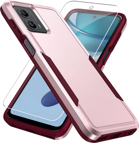 Miniatura 8 de Funda para Moto G 5G 2023, con Protector de Pantalla [Probado contra Caídas de Grado Militar] Funda Protectora de Servicio Pesado Resistente Rugosa