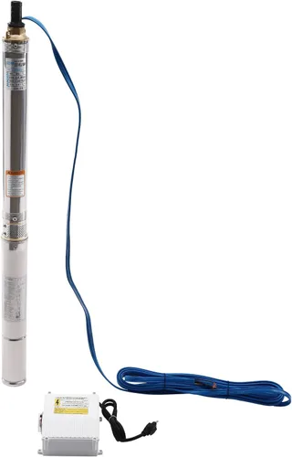 Miniatura 9 de Bomba sumergible de pozo profundo, bomba sumergible de 3.86 pulgadas y 2 HP, bomba de pozo profundo de 360.89 pies con cable de 9.84 pies de largo