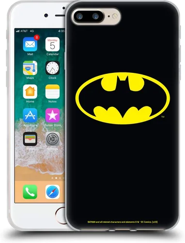 Miniatura 95 de Head Case Designs Funda de gel con licencia oficial de Batman DC Comics Bat Signal Logos [protección de grado militar] compatible con Apple iPhone 7