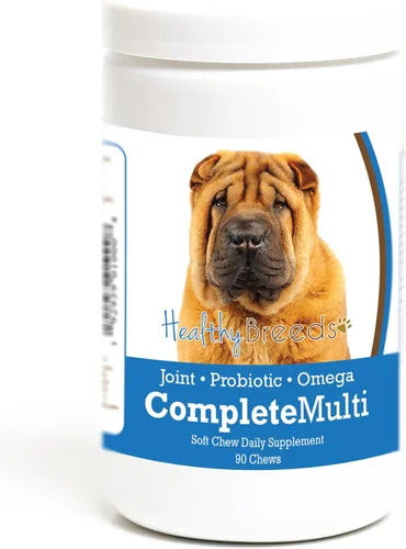 Miniatura 403 de Healthy Breeds Pug todo en uno multivitamínico suave masticable 60