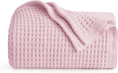 Miniatura 26 de Bedsure Gentlesoft - Manta de 100 % algodón, tamaño Twin XL, para dormitorio universitario, transpirable y suave, manta Twin de tejido waffle