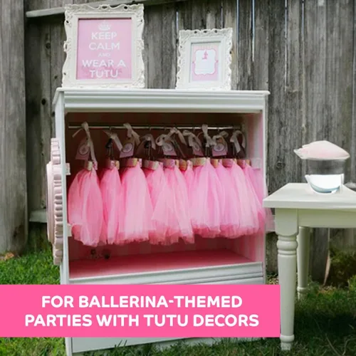 Miniatura 7 de Kangaroo 5 faldas de tul con tutú de princesa de hadas para niñas, perfectas para disfraz de baile de Navidad, fiesta de cumpleaños, conjunto