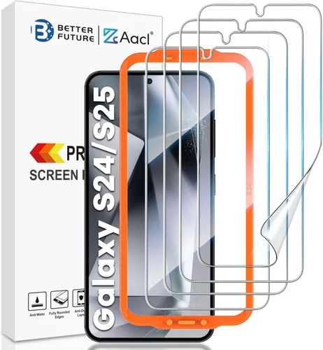 Miniatura 13 de [Paquete de 3+2] Protector de pantalla para Galaxy S22 y protector de lente de cámara para Samsung Galaxy S22 5G, 6.1 pulgadas, película híbrida 7H