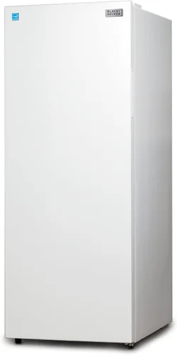BLACK+DECKER BUC1100XW - Refrigerador congelador convertible de 11 pies cúbicos, congelador vertical con estantes de vidrio, puerta reversible,