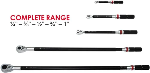 Miniatura 2 de Chicago Pneumatic CP8910 - Llave dinamométrica manual, 3/8 pulgadas, 15-75 pies lbf / 20-100 Nm, mango de aluminio, trinquete de cabeza de pera fija