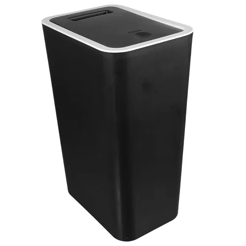 Miniatura 8 de Zerodeko Bote de basura delgado de plástico, negro, 13 "x 10" x 6