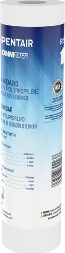 Pentair OMNIFilter RS14 Filtro de agua para sedimentos, 10 pulgadas, cartucho de filtro de repuesto de sedimentos de polipropileno hilado de