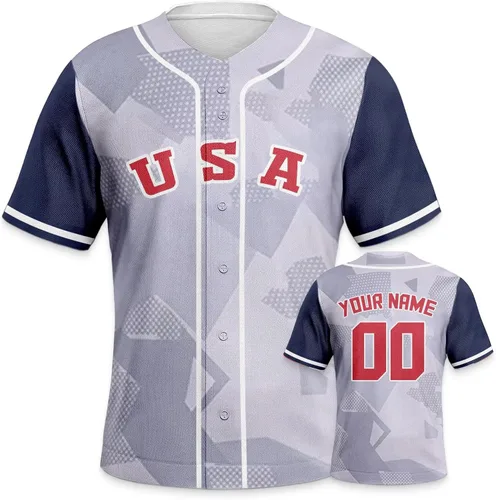 Miniatura 36 de Custom 2026 World Baseball Jersey Sports Shirt for Fans Men Youth Women Gifts Personalize Your Name Number S-6XL España