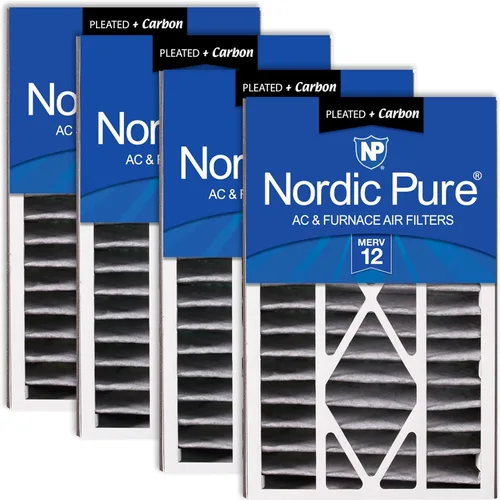 Miniatura 33 de Nordic Pure 16 x 25 x 5 (tamaño real: 15 5/8 x 24 1/8 x 4 7/8) Filtro de aire Air Bear Merv 8 de repuesto para reducción de olores de carbono puro