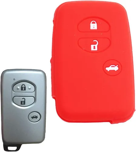 Miniatura 3 de Carcasa de silicona para llavero Toyota Camry Highlander Prius Reiz Prado Crown Azul