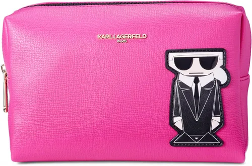 Miniatura 8 de KARL LAGERFELD Women's Maybelle Cosmetic Bag Negro/Rosa multicolor