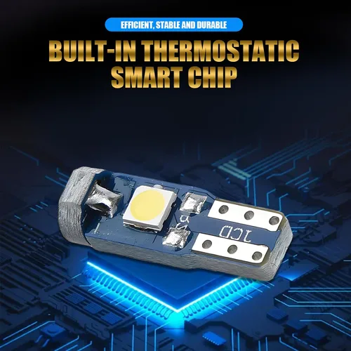 Miniatura 3 de Paquete de 20 luces LED T5 para tablero de automóvil, bombilla de luz 3030-3SMD de repuesto con enchufe de bloqueo giratorio, bombilla LED