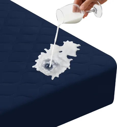 Miniatura 9 de Protector de colchón impermeable, protector de colchón individual ajustado hasta 16 pulgadas de profundidad, funda de colchón de cama suave