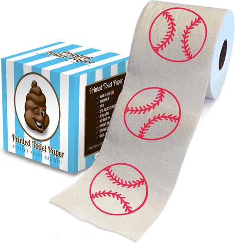 Printed TP Rollo de papel higiénico impreso para juegos deportivos, divertido día de juego, sorpresa, adultos, mujeres, hombres, regalos deportivos