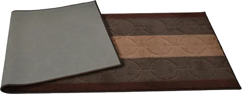 Miniatura 2 de Alfombra lavable de tamaño personalizado, diseño abstracto, extralarga, para pasillos, 30 pulgadas de ancho x elige tu tamaño por pies, parte marrón