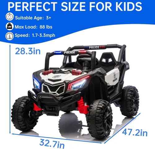 Miniatura 2 de Juguetes de 24V para Conducir para Niños Grandes, Coche para Conducir con Control Remoto, Vehículo Eléctrico 4X4 para Niños de 3 a 8 años, Camión