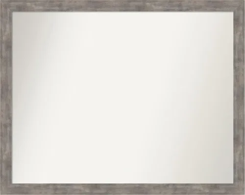 Miniatura 132 de Amanti Art Silver Bathroom Mirror for Over Sink, 24x49 Custom Made Marred Pewter Rectangle Vanity Mirror, Oversize Casual Wood Frame, Hangs Estaño
