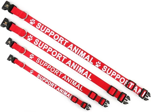 Miniatura 4 de Plutus Pet Collar de animal de soporte, impreso en letras grandes en correas de nailon, evita accidentes al advertir a otros de tu perro