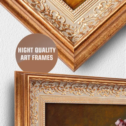 Miniatura 656 de A&T ARTWORK Campo de trigo con cipreses de Van Gogh Las reproducciones de arte clásico mundial, impresiones en lienzo giclée para decoración