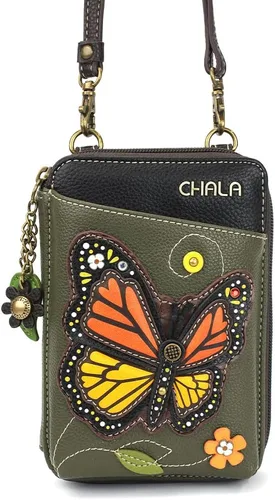 Miniatura 3 de CHALA Cartera cruzada para teléfono celular, bolso de mano multicolor de piel sintética para mujer con correa ajustable