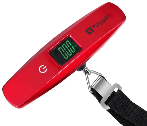 Miniatura 8 de Báscula digital portátil para maleta, báscula colgante, báscula de pesaje de equipaje con luz de fondo y función de tara, capacidad de 110