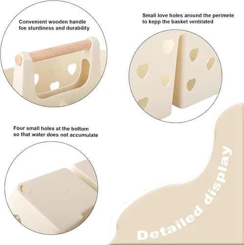 Miniatura 3 de Anyoifax Organizador de Ducha Portátil Cesta de Ducha de Plástico Organizador de Baño Dividido Organizador de Limpieza de Almacenamiento con Asa