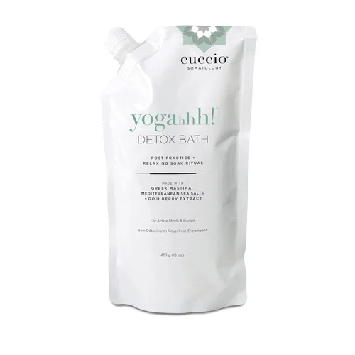 Cuccio Somatology Yogahhh! Detox Bath - Remoja corporal relajante después del entrenamiento, regenera los músculos cansados y doloridos, fórmula