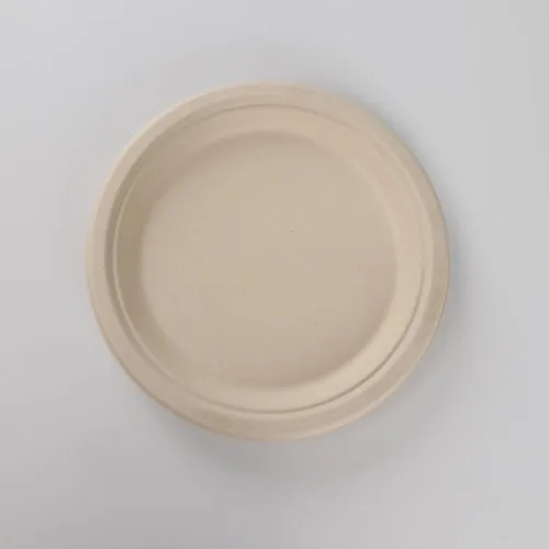 Miniatura 7 de Platos de papel compostables de 9 pulgadas – Paquete de 125 Bagazo de caña de azúcar resistente Microondas y fugas Platos desechables