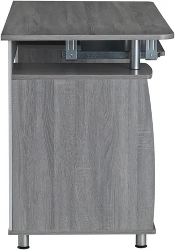Miniatura 5 de Pemberly Row Escritorio para computadora de oficina en casa de 48 pulgadas de ancho en color gris con gabinete de almacenamiento de CPU y archivador