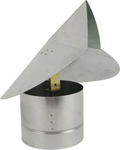 FAMCO Tapa de chimenea direccional de viento (acero galvanizado, 5 pulgadas)