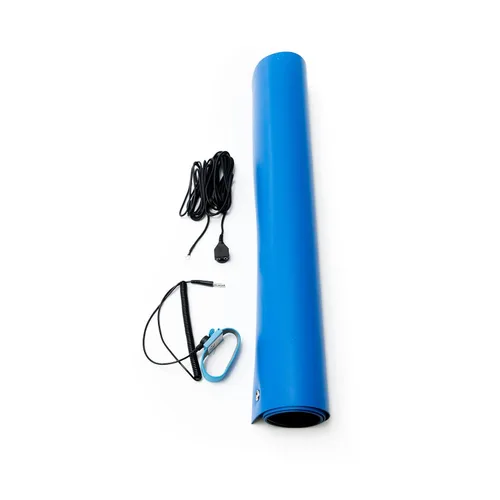 Miniatura 7 de Bertech ESD - Juego de tapete de soldadura con correa para muñeca y cable de conexión a tierra, 16 pulgadas de ancho x 24 pulgadas de largo x 0.06