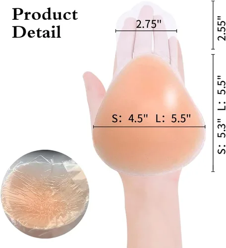 Miniatura 3 de Sujetador adhesivo invisible adhesivo para pezones, pétalos de pecho, brasier de silicona reutilizable, sin espalda, sujetadores sin tirantes