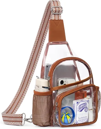 Miniatura 13 de Bolsa transparente para eventos de estadio, bolsa cruzada transparente para mujeres y hombres, bolsos transparentes, mochila grande transparente 2#
