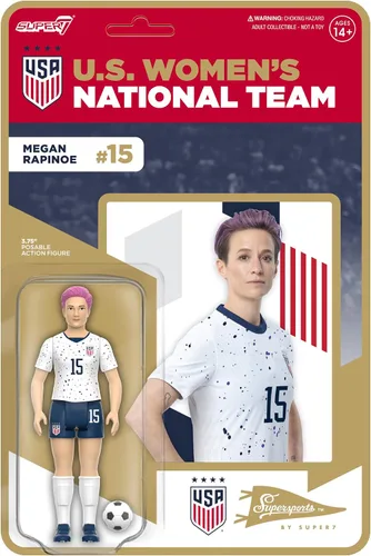 Miniatura 5 de Super7 USWNT Soccer Crystal Dunn - Figura de acción del equipo nacional de mujeres de Estados Unidos de 3.75 pulgadas con accesorio de pelota
