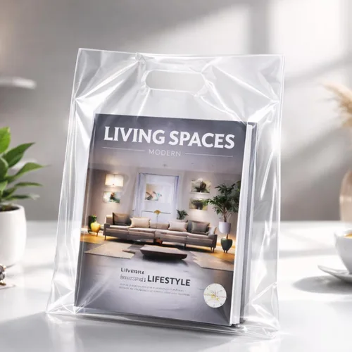Miniatura 3 de Infinite Pack 100 bolsas de plástico transparentes con asas de 12"x15" 1.25Mil de espesor, bolsas brillantes de venta al por menor y de compras