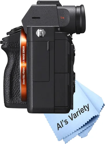 Miniatura 6 de Sony Cámara sin espejo A7 III con tarjeta de velocidad extrema de 1.102-2.756 in + 128 GB, agarre en U, micrófono, luz de video LED, batería