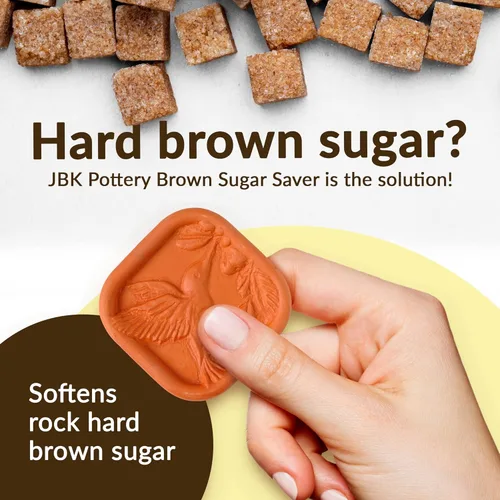 Miniatura 3 de Terra Cotta Sugar Saver Suavizante seguro para alimentos para galletas, malvaviscos, frutas secas, especias y más Diseño de colibrí Protector
