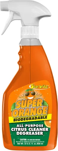 STAR BRITE Super Orange - Limpiador desengrasante multiusos para cítricos, elimina la suciedad, la suciedad, la grasa, las manchas, el aceite y los