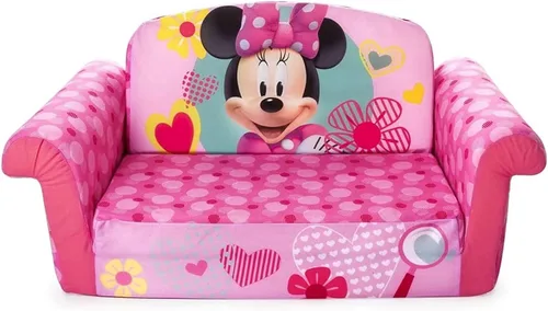 Miniatura 7 de Muebles Marshmallow para niños, sofá de espuma 2 en 1, Minnie Mouse, por Spin Master