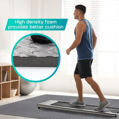 Miniatura 7 de Yes4All Alfombrillas de Espuma para Ejercicio Entrelazadas con Borde – Alfombrillas de Piso Entrelazadas para Equipo de Gimnasio – Baldosas de Piso