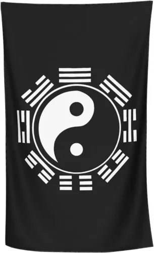 Miniatura 2 de Toalla de playa de taoísmo Zen Tai Chi Yin Yang - Toalla de baño absorbente de gran tamaño, súper 32 x 52 pulgadas