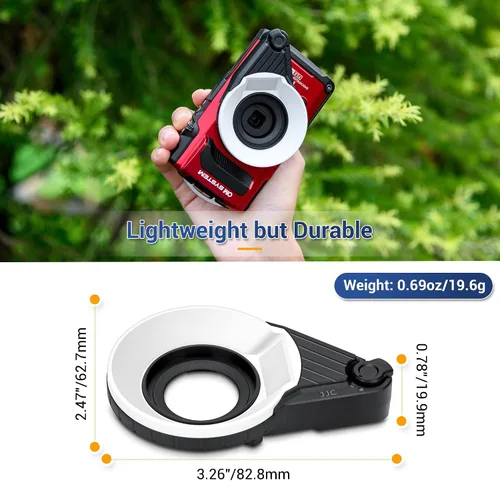 Miniatura 5 de JJC Difusor de flash para Olympus TG-7 TG-6 TG-5 TG-4 TG-3 TG-2 TG-1, repuesto Olympus FD-1, luz difusora de flash macro para Tough TG7 TG6 TG5 TG4