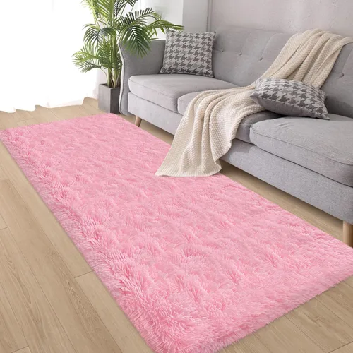 Miniatura 42 de Alfombras verdes para dormitorio de niños: alfombra de pasillo lavable de 2x6, alfombras pequeñas antideslizantes, esponjosas, suaves, peludas