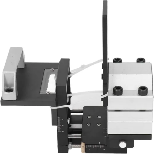Soporte para fresadora de madera, soporte de máquina ranuradora para carpintería, control de alta precisión, color negro con función de rebote para