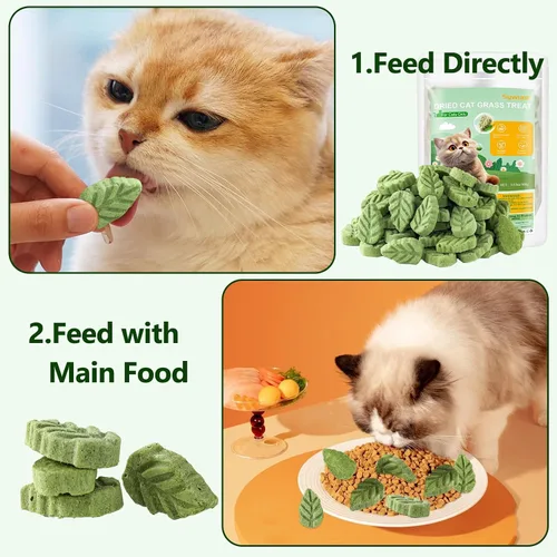 Miniatura 9 de Golosinas de Hierba para Gatos 100g/3.52oz, Varilla de Hierba para Gatos para Dentición para Eliminar Bolitas de Pelo y Limpieza de Dientes, Palo