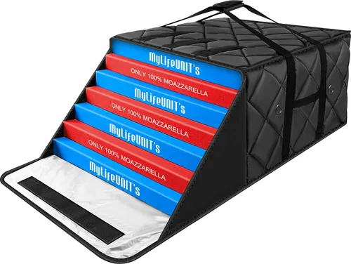 Miniatura 9 de MyLifeUNIT Bolsa de pizza para entrega, bolsa térmica para pizza y entrega de alimentos, bolsa calentadora de pizza de 20 x 20 x 14 pulgadas