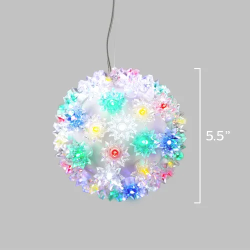 Miniatura 2 de PHILIPS Lámpara de esfera colgante multicolor de 5.5 pulgadas con 50 bombillas LED, certificación UL para uso en interiores y exteriores, 50 mini