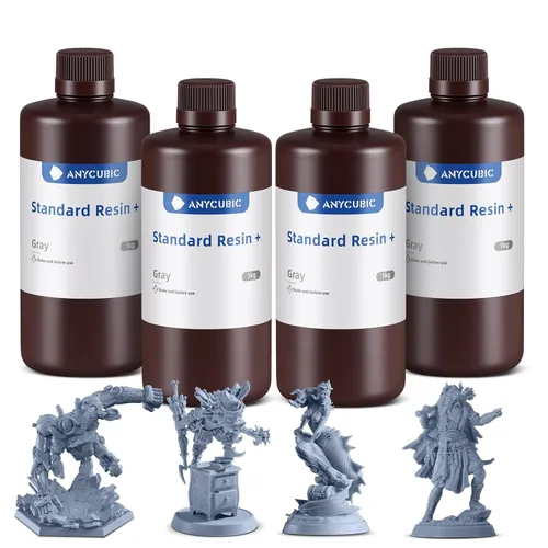 Miniatura 17 de ANYCUBIC - Resina de impresora 3D estándar actualizada, resina de curado UV rápido SLA de 405 nm, fotopolímero rápido y de alta precisión