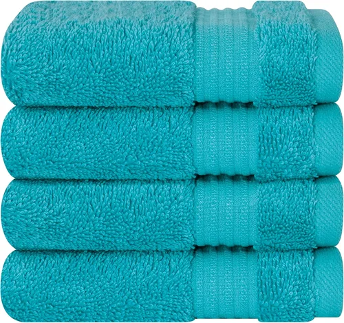 Miniatura 95 de Cotton Paradise - Juego de 4 toallas de mano para baño, 100% algodón turco, toallas suaves y absorbentes para la cara, toallas de mano color gris